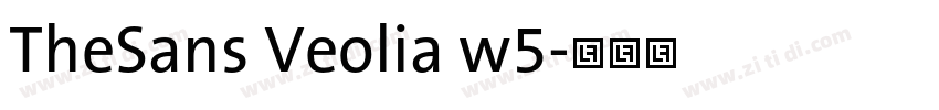 TheSans Veolia w5字体转换